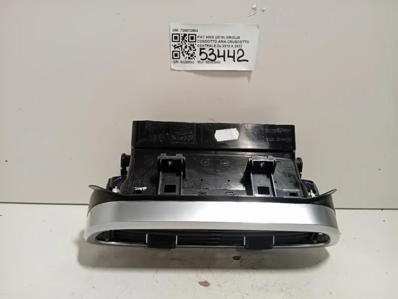 Griglia Condotto ARIA Cruscotto Centrale 735572564 Fiat 500X 2018