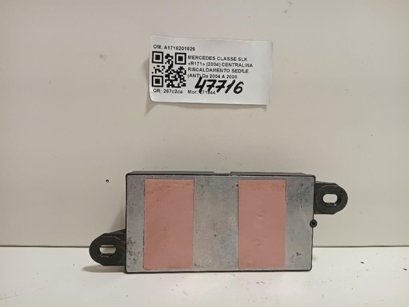 Centralina Riscaldamento Sedile ANT A1718201626 Mercedes Classe SLK R171 2004
