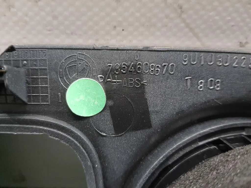 Griglia Condotto ARIA Cruscotto Centrale 735460867 Fiat QUBO 2008