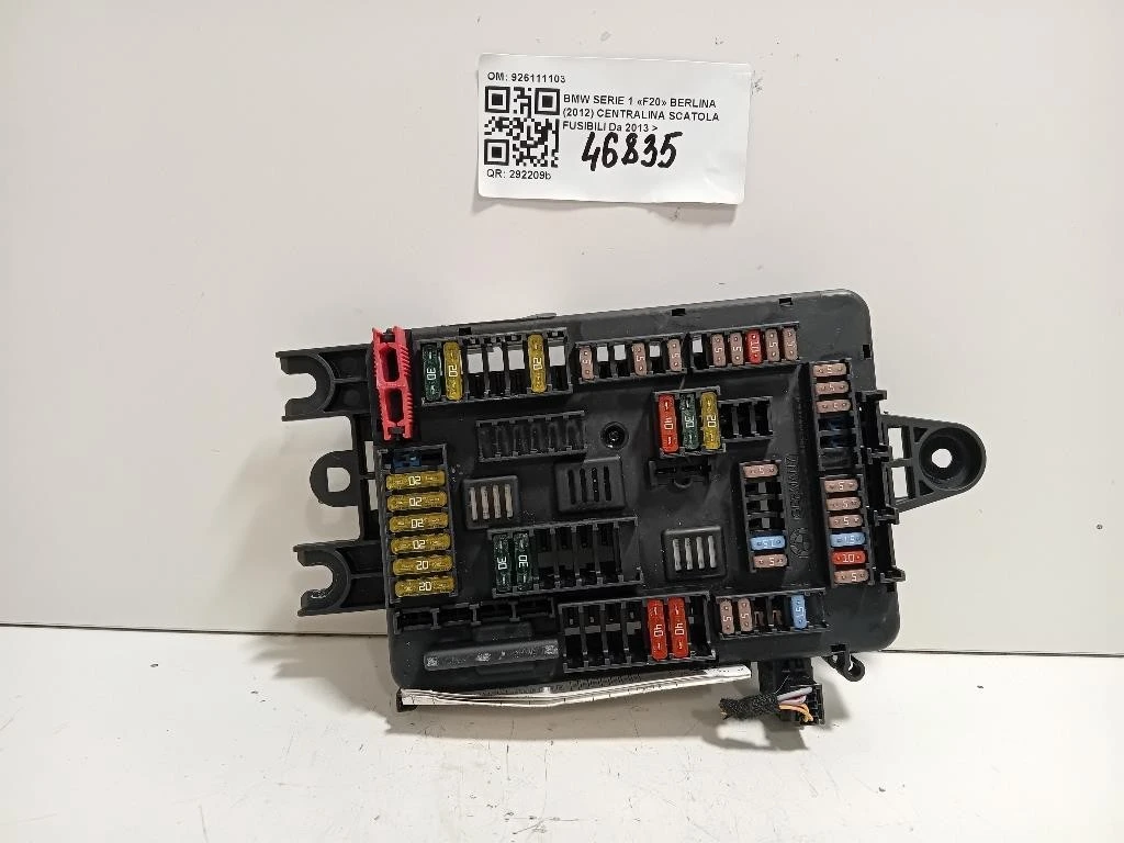 Centralina Scatola Fusibili 926111103 Bmw Serie 1 F20 Berlina 2012
