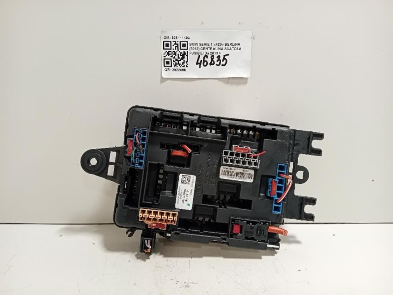 Centralina Scatola Fusibili 926111103 Bmw Serie 1 F20 Berlina 2012