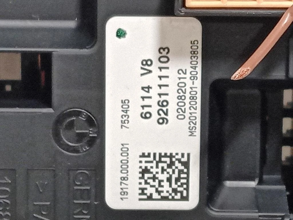 Centralina Scatola Fusibili 926111103 Bmw Serie 1 F20 Berlina 2012