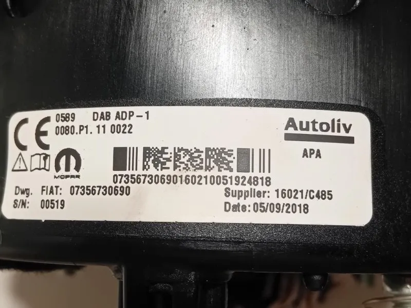 Air-bag Guidatore 07356730690 Fiat 500X 2018