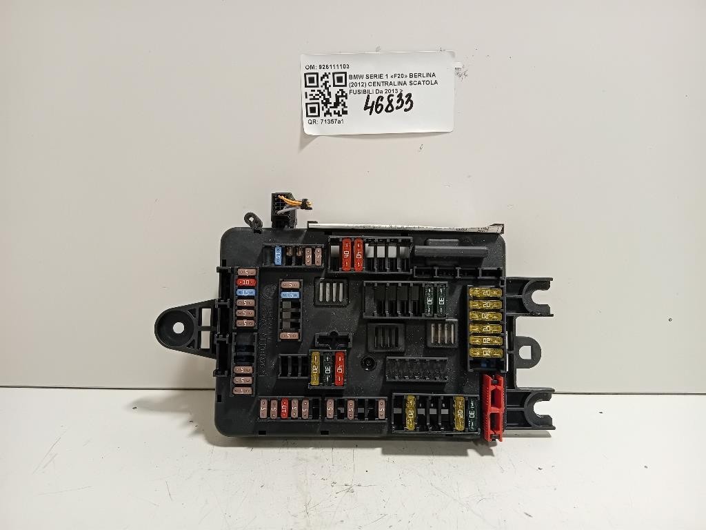 Centralina Scatola Fusibili 926111103 Bmw Serie 1 F20 Berlina 2012