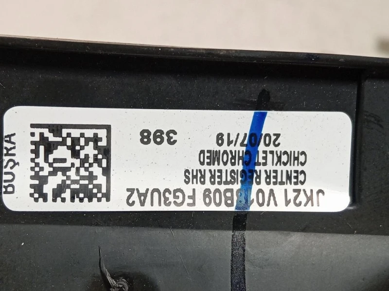 Griglia Condotto ARIA Cruscotto Centrale JK21V0018B08JK21V0018B09 Ford Transit Custom I 2013