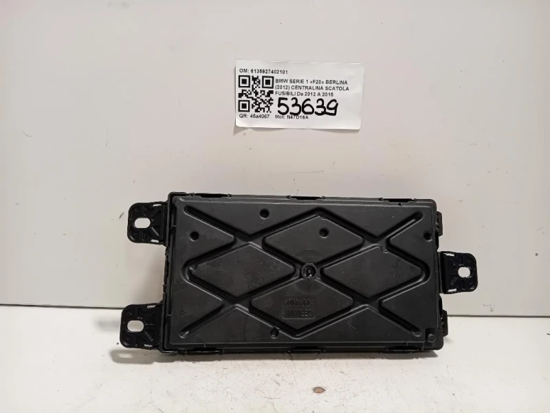 Centralina Scatola Fusibili 6135927402101 Bmw Serie 1 F20 Berlina 2012