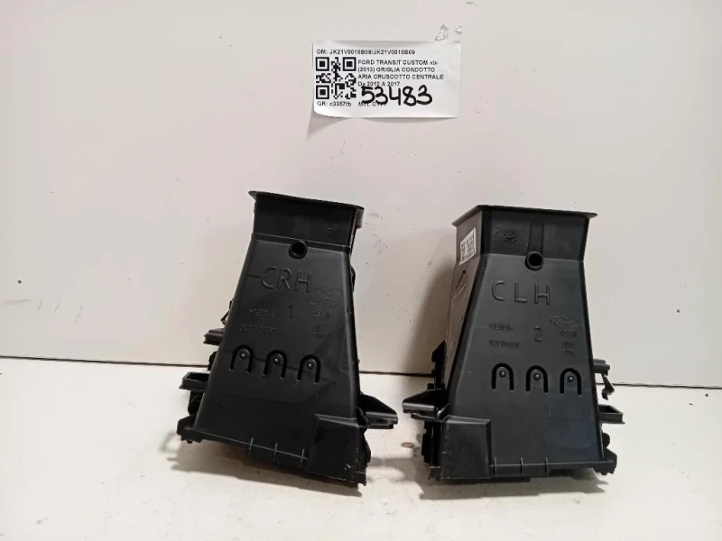 Griglia Condotto ARIA Cruscotto Centrale JK21V0018B08JK21V0018B09 Ford Transit Custom I 2013
