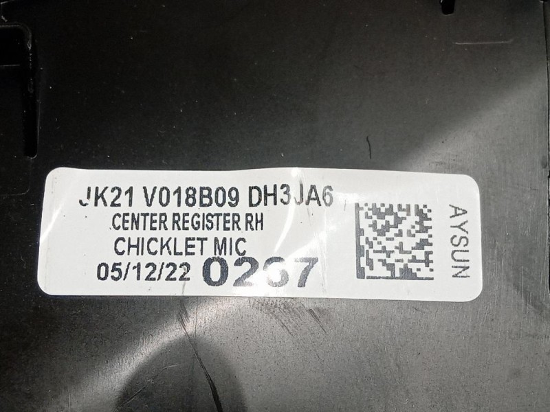 Griglia Condotto ARIA Cruscotto Centrale JK21V018B08JK21V018B09 Ford Transit Custom I 2013