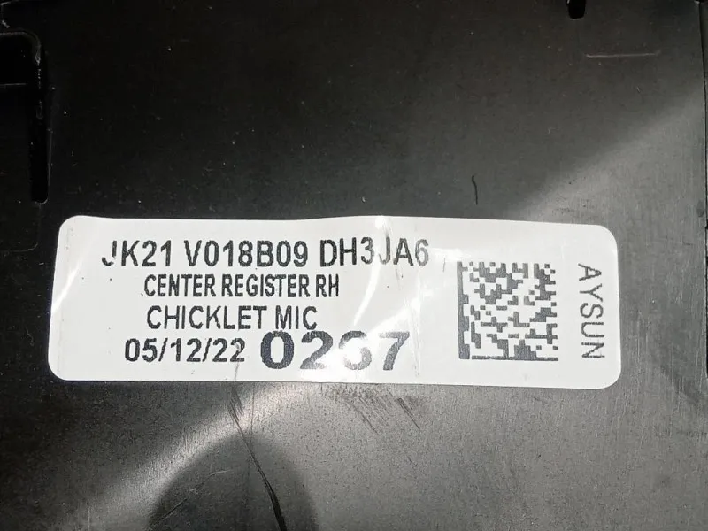 Griglia Condotto ARIA Cruscotto Centrale JK21V018B08JK21V018B09 Ford Transit Custom I 2013