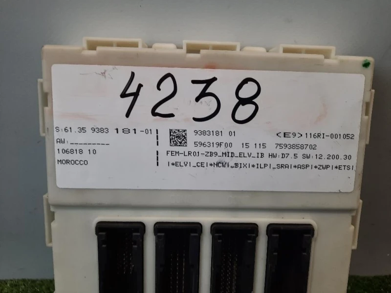 Centralina Scatola Fusibili 61359383181 9383181 Bmw Serie 1 F20 Berlina 2015