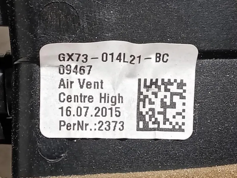 Griglia Condotto ARIA Cruscotto Centrale GX73-014L21-BC Jaguar XE 2015