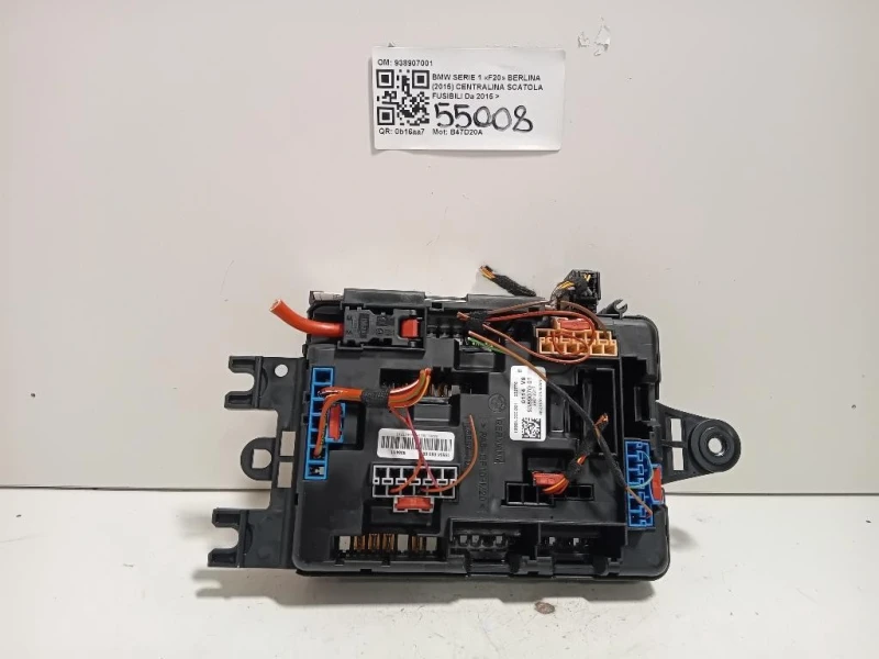 Centralina Scatola Fusibili 938907001 Bmw Serie 1 F20 Berlina 2015