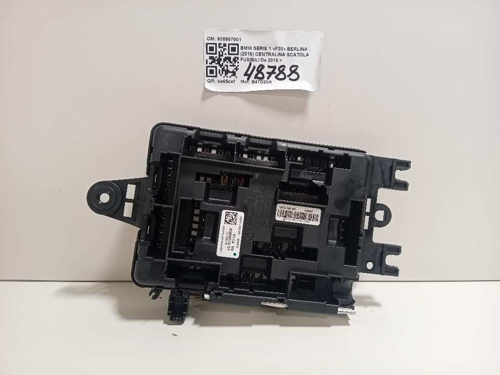 Centralina Scatola Fusibili 938907001 Bmw Serie 1 F20 Berlina 2015
