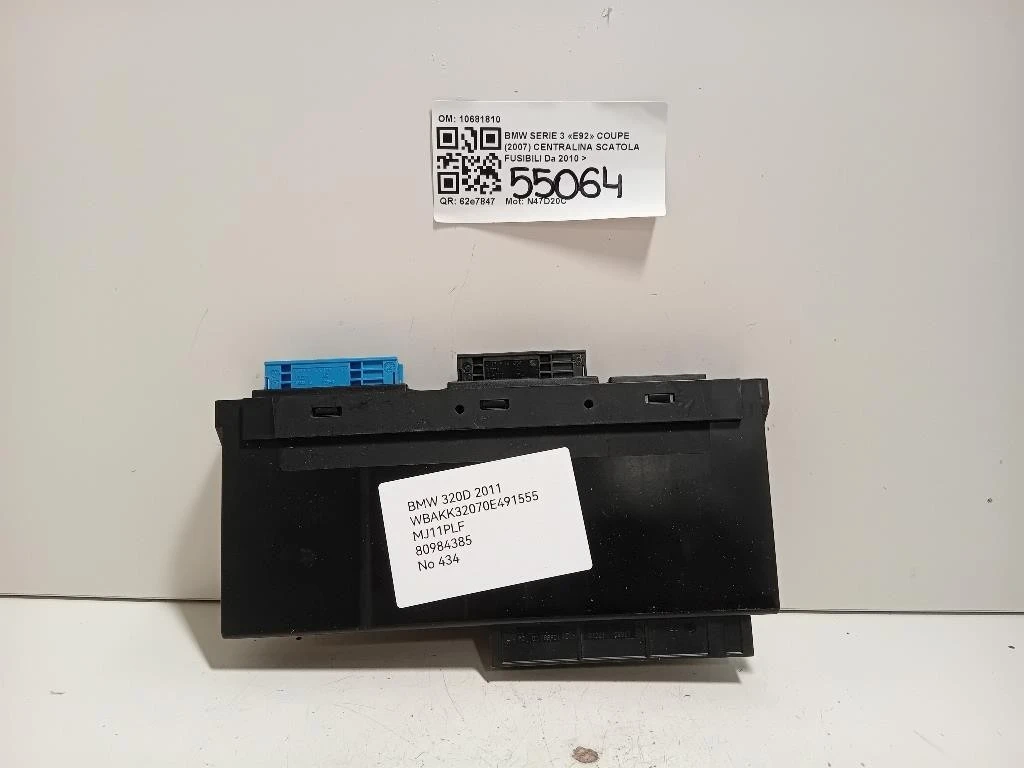 Centralina Scatola Fusibili 10681810 Bmw Serie 3 E92 Coupe 2007