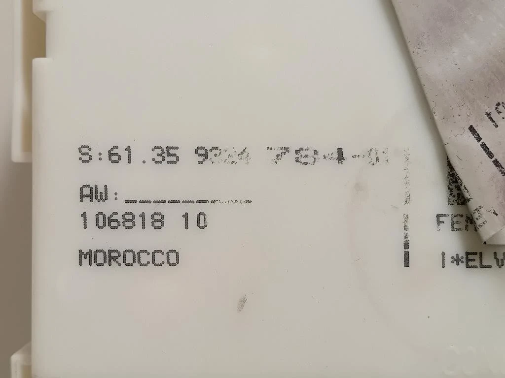 Centralina Scatola Fusibili 932478401 Bmw Serie 3 F30 Berlina 2012