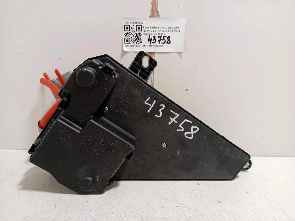 Centralina Scatola Fusibili 518956057 Bmw Serie 5 E60 Berlina 2004
