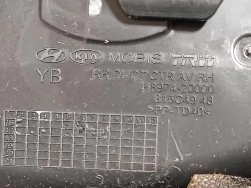 Griglia Condotto ARIA Cruscotto Centrale H8974-20900 Kia Stonic 2017