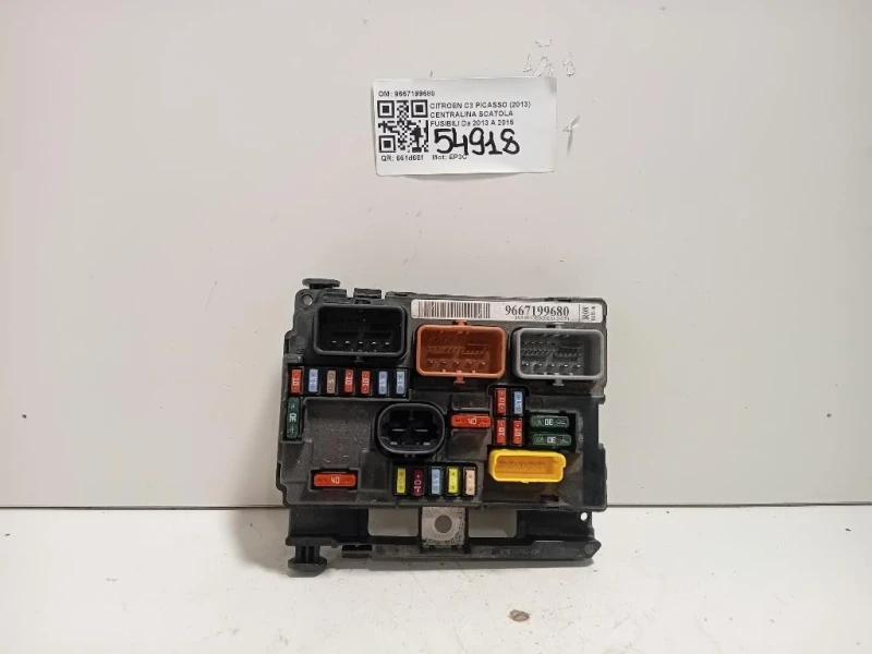 Centralina Scatola Fusibili 9667199680 Citroen C3 Picasso 2013
