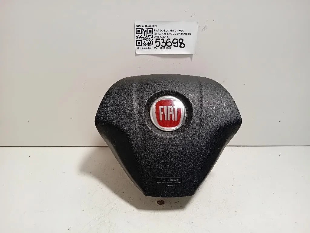 Air-bag Guidatore 07354968570 Fiat Doblò III Cargo 2010
