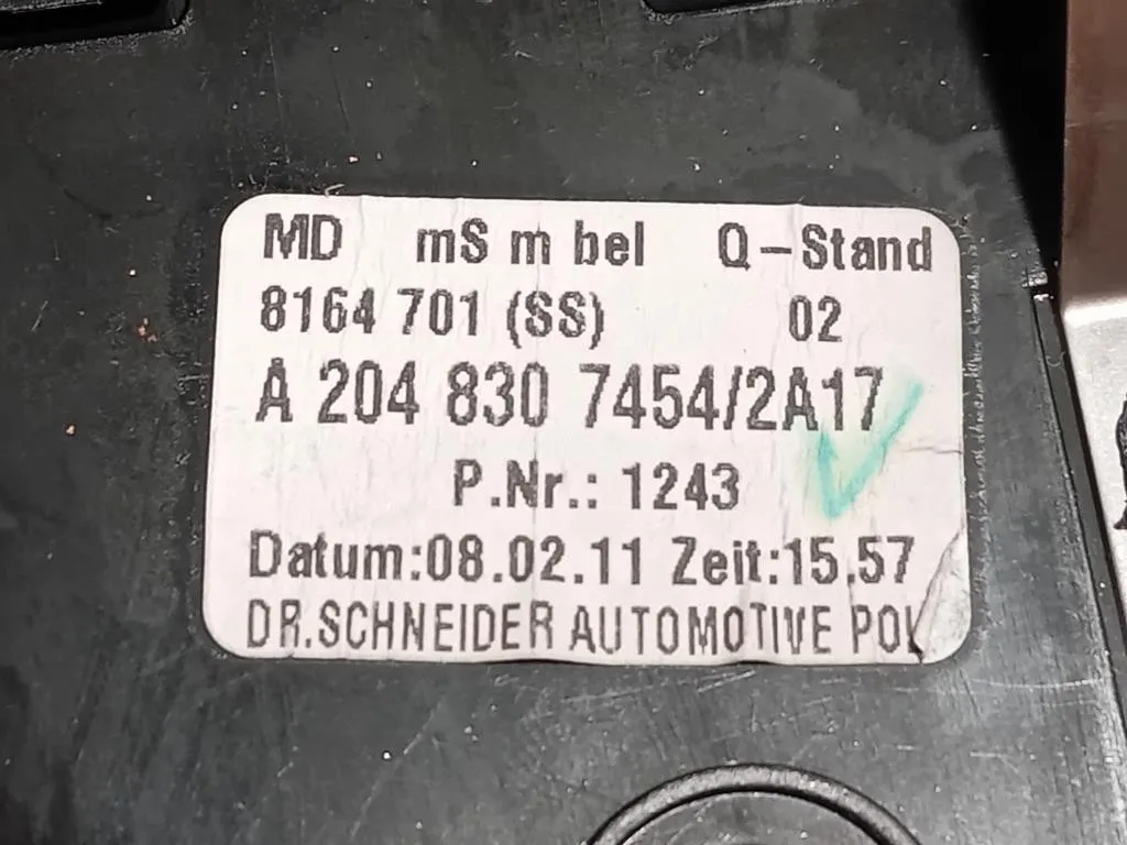 Griglia Condotto ARIA Cruscotto Centrale A2048307454 Mercedes Classe C W204 2011
