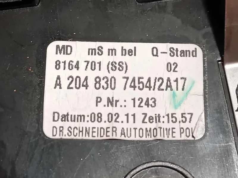 Griglia Condotto ARIA Cruscotto Centrale A2048307454 Mercedes Classe C W204 2011