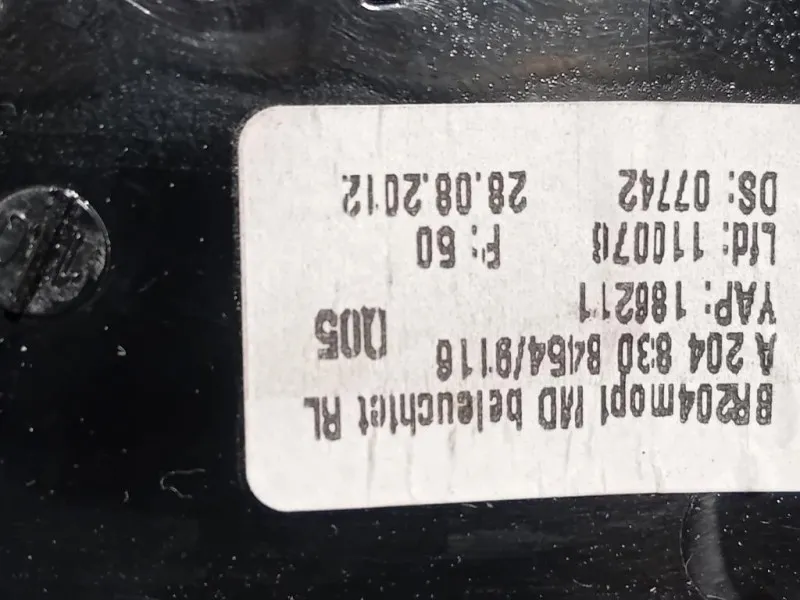 Griglia Condotto ARIA Cruscotto Centrale A2048308454 Mercedes Classe C W204 2011