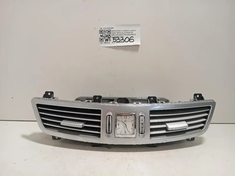 Griglia Condotto ARIA Cruscotto Centrale A2218300954 Mercedes Classe S W221 2006