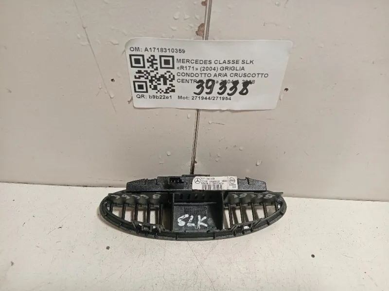 Griglia Condotto ARIA Cruscotto Centrale A1718310359 Mercedes Classe SLK R171 2004