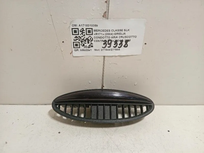Griglia Condotto ARIA Cruscotto Centrale A1718310359 Mercedes Classe SLK R171 2004
