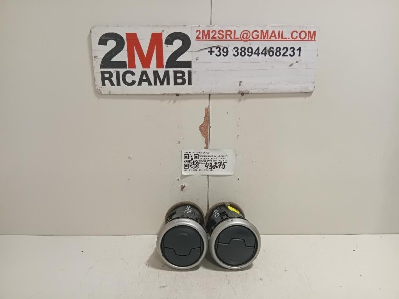 Griglia Condotto ARIA Cruscotto Centrale 68760-JD10A SX+DX Nissan Qashqai I 2007