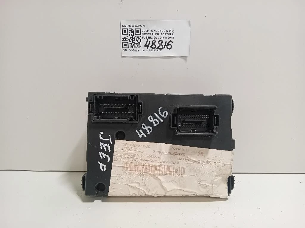 Centralina Scatola Fusibili 00520432770 Jeep Renegade 2015