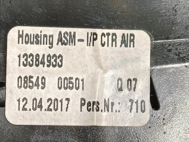 Griglia Condotto ARIA Cruscotto Centrale 13384933 Opel Corsa E 2014