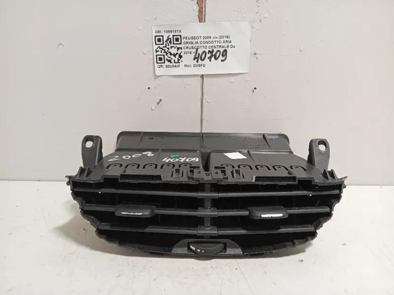 Griglia Condotto ARIA Cruscotto Centrale 1089181X Peugeot 2008 I 2016
