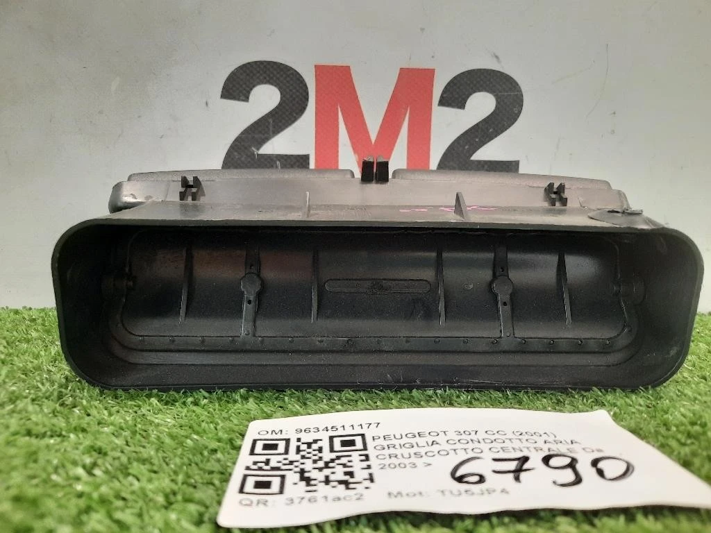 Griglia Condotto ARIA Cruscotto Centrale 9634511177 Peugeot 307 CC 2001