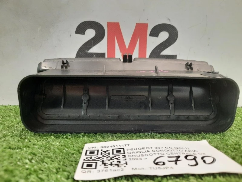 Griglia Condotto ARIA Cruscotto Centrale 9634511177 Peugeot 307 CC 2001