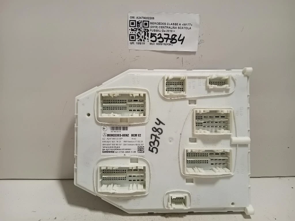 Centralina Scatola Fusibili A2479002205 Mercedes Classe A W177 2018