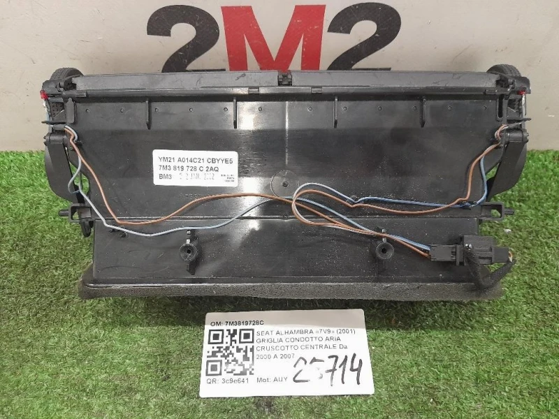 Griglia Condotto ARIA Cruscotto Centrale 7M3819728C Seat Alhambra 7V9 2001