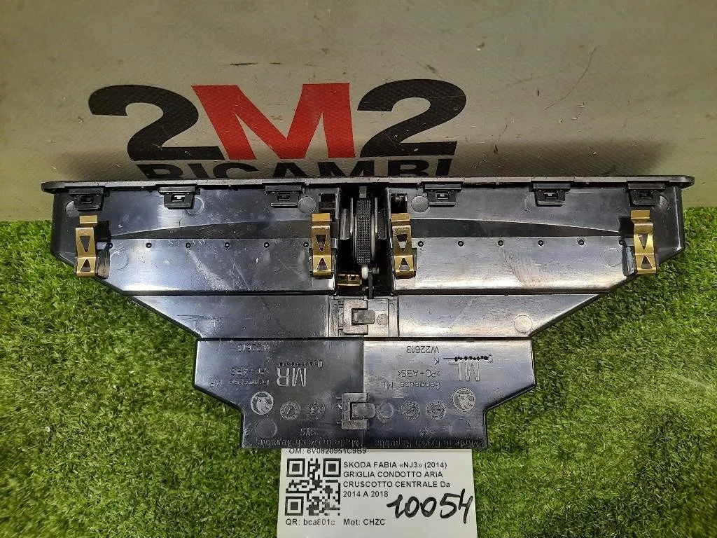 Griglia Condotto ARIA Cruscotto Centrale 6V0820951C9B9 Skoda Fabia NJ3 2014