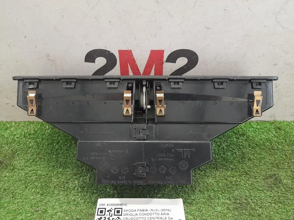 Griglia Condotto ARIA Cruscotto Centrale 6V0820951C Skoda Fabia NJ3 2018