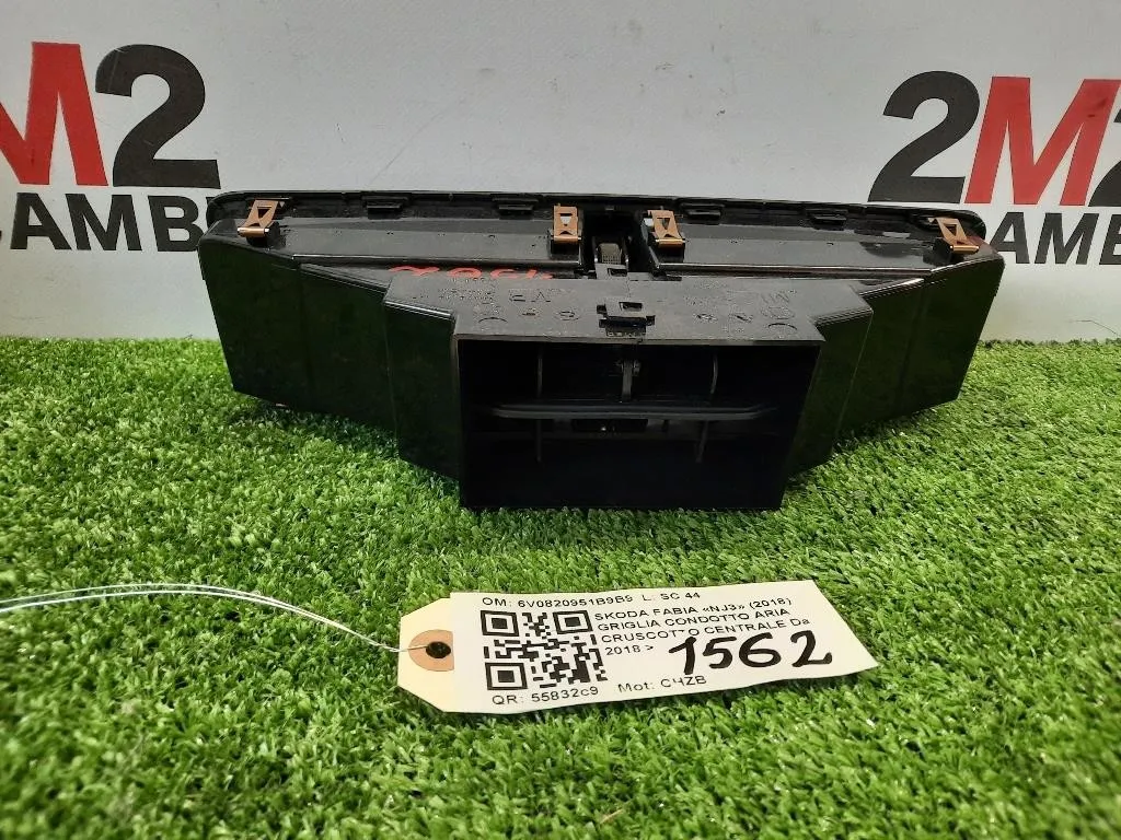 Griglia Condotto ARIA Cruscotto Centrale 6V0820951B9B9 Skoda Fabia NJ3 2018