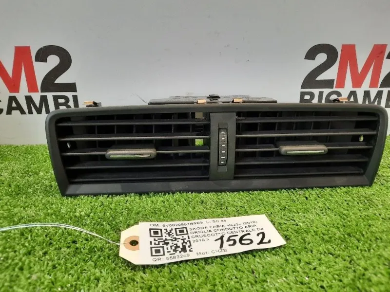 Griglia Condotto ARIA Cruscotto Centrale 6V0820951B9B9 Skoda Fabia NJ3 2018
