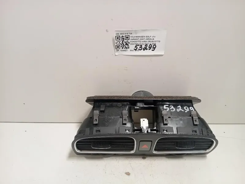 Griglia Condotto ARIA Cruscotto Centrale 5K0 815 736 Volkswagen GOLF V Variant 2007