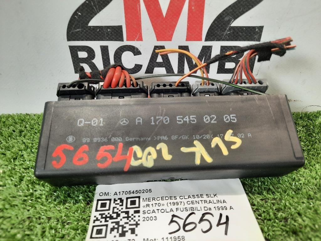 Centralina Scatola Fusibili A1705450205 Mercedes Classe SLK R170 1997