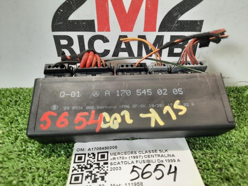 Centralina Scatola Fusibili A1705450205 Mercedes Classe SLK R170 1997