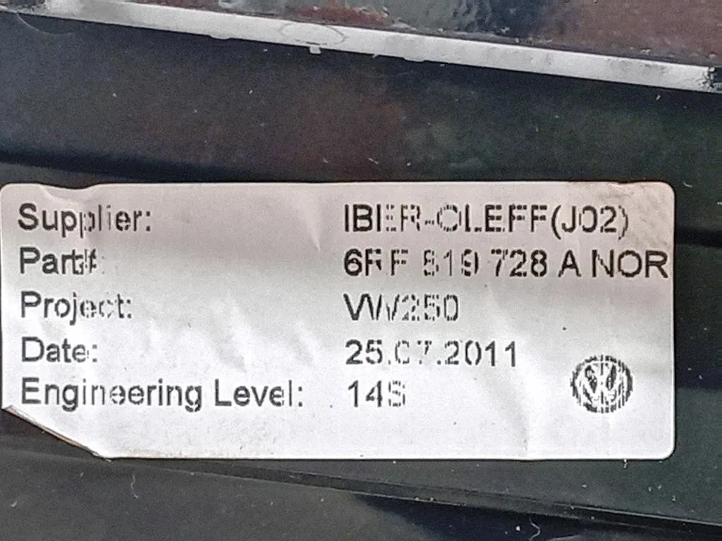 Griglia Condotto ARIA Cruscotto Centrale 6FF 819 728 Volkswagen POLO VI 2009