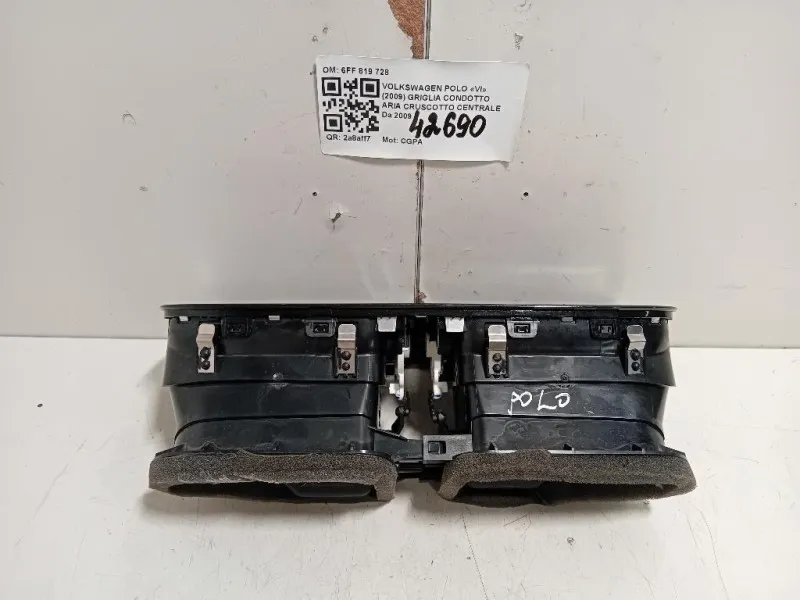 Griglia Condotto ARIA Cruscotto Centrale 6FF 819 728 Volkswagen POLO VI 2009