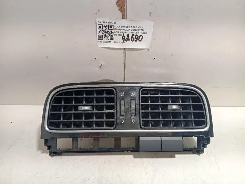 Griglia Condotto ARIA Cruscotto Centrale 6FF 819 728 Volkswagen POLO VI 2009