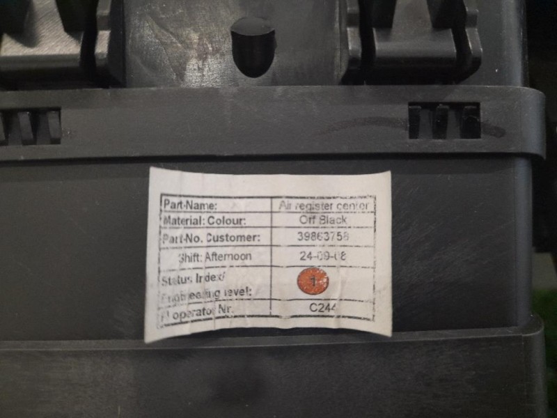 Griglia Condotto ARIA Cruscotto Centrale 39863758 Volvo S40 II 2004