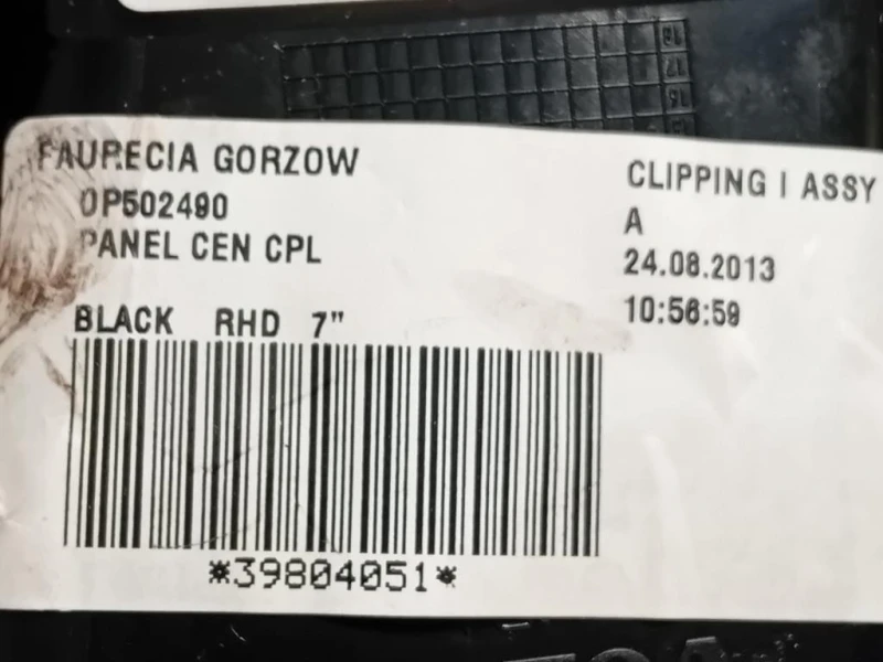 Griglia Condotto ARIA Cruscotto Centrale 39804051 Volvo V60 I 2013