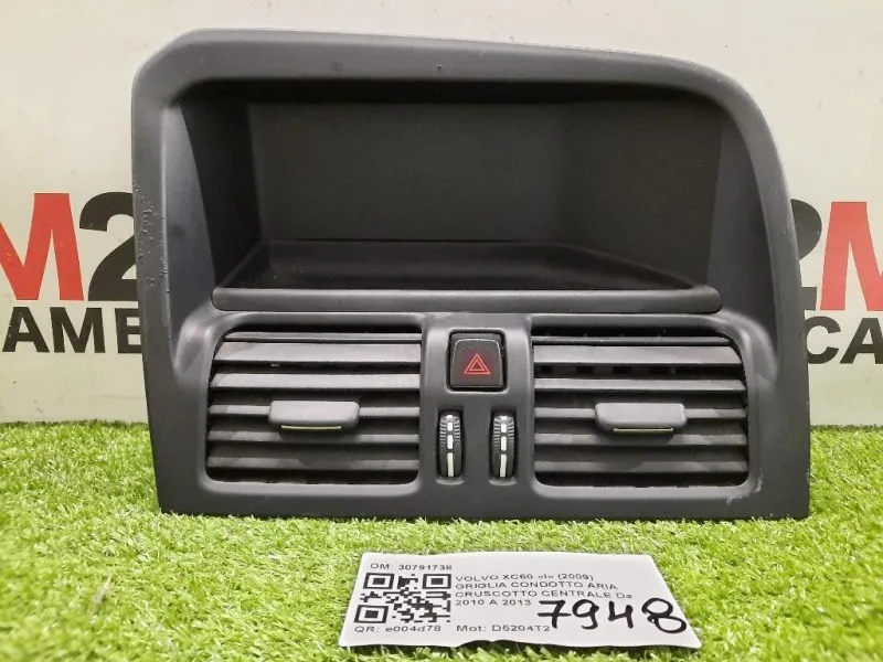 Griglia Condotto ARIA Cruscotto Centrale 30791738 Volvo XC60 I 2009